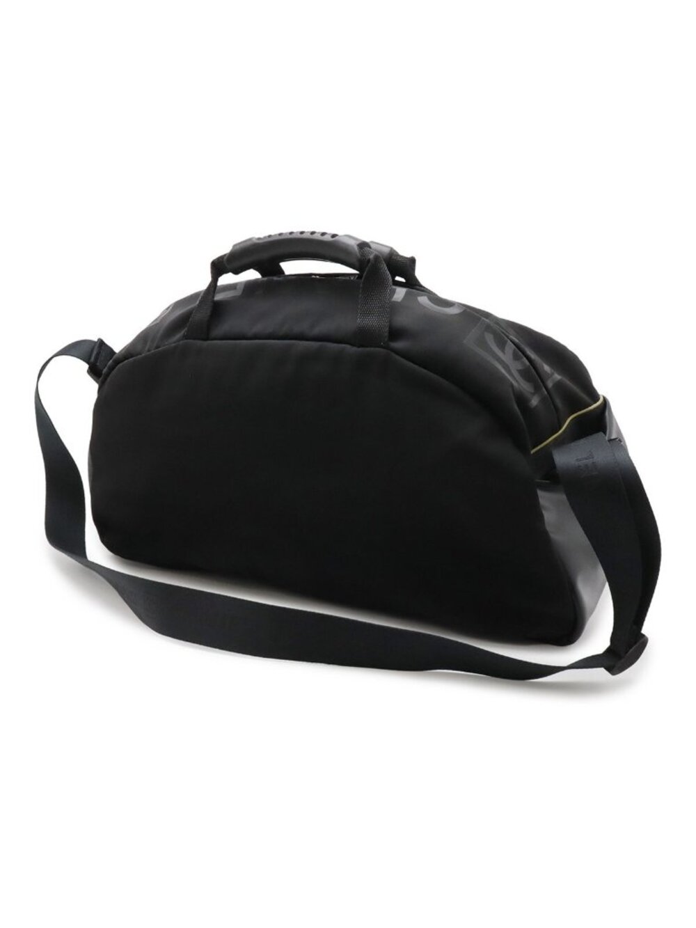 Chanel Sports Line CC Logo Boston Bag 2-Way Rubber Nylon Black Yellow - Picture 2 of 9